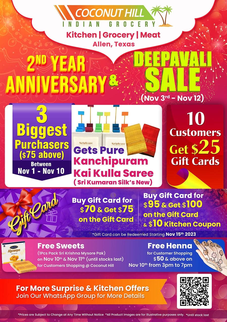 2nd Anniversary Deepavali Sale