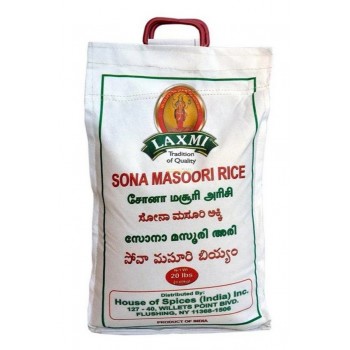 LAXMI SONA MASOORI RICE 20LB