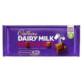 CAD DAIRY MILK FRUIT NUT 110G