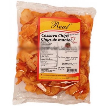 REAL CASSAVA CHIPS SPICY 200G