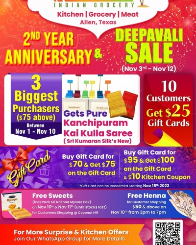 2nd Anniversary Deepavali Sale